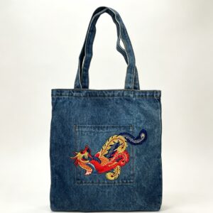 Hand-sewn denim bag