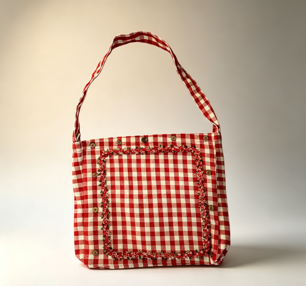 Handmade eco-friendly shopping bag